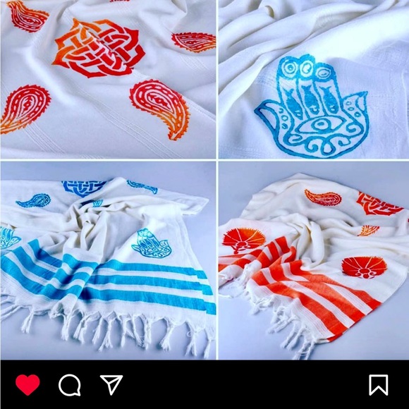 Turkish towels - authentic made in Turkey 50%cotton 50% silk or bamboo - Picture 9 of 11